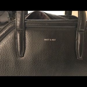 Matt and Nat Black vegan leather bag